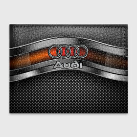 Обложка для студенческого билета с принтом Audi Metal в Курске, натуральная кожа | Размер: 11*8 см; Печать на всей внешней стороне | audi | metal | авто | ауди | железо | кольчуга | лого авто | метал | металлическая | сетка | сталь | цепи