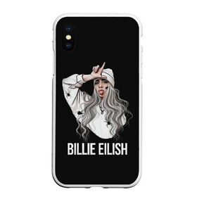 Чехол для iPhone XS Max матовый с принтом BILLIE EILISH в Курске, Силикон | Область печати: задняя сторона чехла, без боковых панелей | ayelish | bad guy | bellyache | bilie eilish | bilie elish | billie | billie eilish | eilish | electronic | elish | music | били айлиш | билли айлиш | эйлиш | элиш