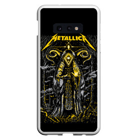 Чехол для Samsung S10E с принтом Metallica в Курске, Силикон | Область печати: задняя сторона чехла, без боковых панелей | american | devil | eyes | forest | glowing | horns | james hetfield | kirk hammett | metal band | metallica | music | mysticism | night | rock | smoke | trees | американская | глаза | деревья | джеймс хетфилд | дым | дьявол | ларс у | лес | метал группа |