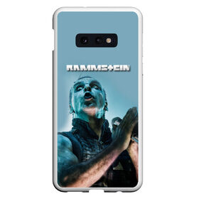 Чехол для Samsung S10E с принтом Rammstein в Курске, Силикон | Область печати: задняя сторона чехла, без боковых панелей | Тематика изображения на принте: amerika | art | germany | logo | rammstein | rock | till lindemann | арт | германия | группа | логотип | музыка | немецкая группа | немцы | песня | раммштайн | рамштайн | рок