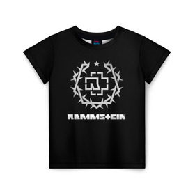 Детская футболка 3D с принтом Rammstein в Курске, 100% гипоаллергенный полиэфир | прямой крой, круглый вырез горловины, длина до линии бедер, чуть спущенное плечо, ткань немного тянется | amerika | art | germany | logo | rammstein | rock | till lindemann | арт | германия | группа | логотип | музыка | немецкая группа | немцы | песня | раммштайн | рамштайн | рок