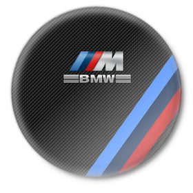 Значок с принтом BMW КАРБОН в Курске,  металл | круглая форма, металлическая застежка в виде булавки | bmw | абстракция | авто | автомобиль | лого | логотип | машина | скорость