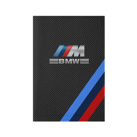 Обложка для паспорта матовая кожа с принтом BMW КАРБОН в Курске, натуральная матовая кожа | размер 19,3 х 13,7 см; прозрачные пластиковые крепления | bmw | абстракция | авто | автомобиль | лого | логотип | машина | скорость