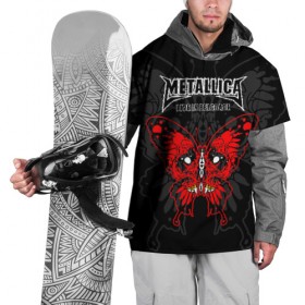 Накидка на куртку 3D с принтом Metallica в Курске, 100% полиэстер |  | american | butterfly | devil | fangs | james hetfield | kirk hammett | metal band | metallica | music | mystic | red | rock | skull | vampire | американская | бабочка | вампир | джеймс хетфилд | дьявол | кирк хэмметт | клыки | красная | ларс ульрих | мета