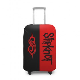 Чехол для чемодана 3D с принтом SLIPKNOT в Курске, 86% полиэфир, 14% спандекс | двустороннее нанесение принта, прорези для ручек и колес | slipknot | слипкнот