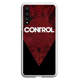 Чехол для Honor 20 с принтом CONTROL в Курске, Силикон | Область печати: задняя сторона чехла, без боковых панелей | Тематика изображения на принте: 2019 | bureau | control | courtney | faden | game | games | hiss | hope | jesse | remedy | shooter | бюро | джесси | игра | игры | контрол | кортни | фейденс | фэйден | хоуп | шипящие | шутер