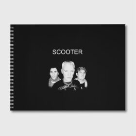 Альбом для рисования с принтом Scooter в Курске, 100% бумага
 | матовая бумага, плотность 200 мг. | Тематика изображения на принте: scooter | германия | клуб | клубная музыка | музыка | немецкая группа | скутер | танцевальная | электронная