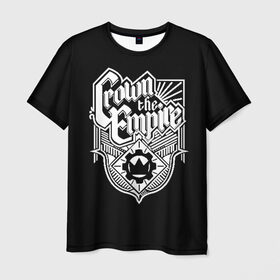 Мужская футболка 3D с принтом Crown the Empire в Курске, 100% полиэфир | прямой крой, круглый вырез горловины, длина до линии бедер | crown empire | crown the empire | rock | метал | рок