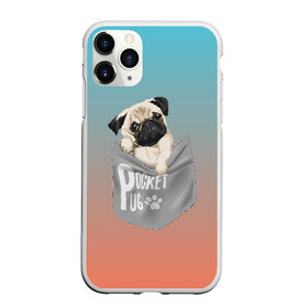 Чехол для iPhone 11 Pro Max матовый с принтом Карманный мопс в Курске, Силикон |  | pug | карман | карманный мопс | малыш | милый | мопс | пес | песик | собака | собачка