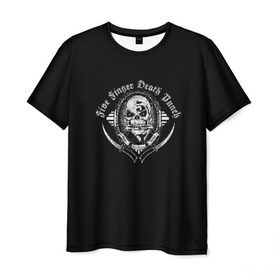Мужская футболка 3D с принтом Five Finger Death Punch в Курске, 100% полиэфир | прямой крой, круглый вырез горловины, длина до линии бедер | 5fdp | ffdp | five finger | five finger death | five finger death punch | metal | rock | метал | рок