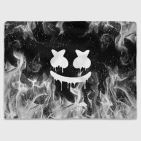 Плед 3D с принтом MARSHMELLO MELT в Курске, 100% полиэстер | закругленные углы, все края обработаны. Ткань не мнется и не растягивается | america | dj | fire | flame | marshmello | usa | америка | маршмелло | огонь | пламя