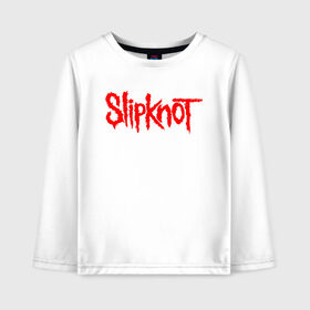 Детский лонгслив хлопок с принтом SLIPKNOT в Курске, 100% хлопок | круглый вырез горловины, полуприлегающий силуэт, длина до линии бедер | slipknot | слипкнот