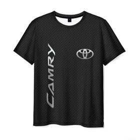 Мужская футболка 3D с принтом Toyota Camry в Курске, 100% полиэфир | прямой крой, круглый вырез горловины, длина до линии бедер | Тематика изображения на принте: toyota | абстракция | авто | автомобиль | лого | логотип | машина | таета | тоета | тойота