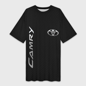 Платье-футболка 3D с принтом Toyota Camry в Курске,  |  | toyota | абстракция | авто | автомобиль | лого | логотип | машина | таета | тоета | тойота