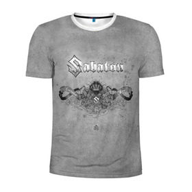 Мужская футболка 3D спортивная с принтом Sabaton в Курске, 100% полиэстер с улучшенными характеристиками | приталенный силуэт, круглая горловина, широкие плечи, сужается к линии бедра | metal | rock | sabaton | мерч | метал | рок | рок группа | рок музыка | рокер | сабатон | швеция