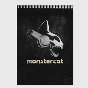 Скетчбук с принтом Monstercat в Курске, 100% бумага
 | 48 листов, плотность листов — 100 г/м2, плотность картонной обложки — 250 г/м2. Листы скреплены сверху удобной пружинной спиралью | monstercat | клуб | клубная музыка | кот | котенок | кошка | лейбл | монстар | монстар кет | монстер | музыка | танцевальная музыка | электронная | электронная музыка