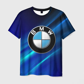 Мужская футболка 3D с принтом BMW (РЕДАЧ) в Курске, 100% полиэфир | прямой крой, круглый вырез горловины, длина до линии бедер | Тематика изображения на принте: bmw | bmw performance | m | motorsport | performance | бмв | моторспорт