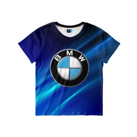 Детская футболка 3D с принтом BMW (РЕДАЧ) в Курске, 100% гипоаллергенный полиэфир | прямой крой, круглый вырез горловины, длина до линии бедер, чуть спущенное плечо, ткань немного тянется | bmw | bmw performance | m | motorsport | performance | бмв | моторспорт