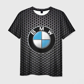 Мужская футболка 3D с принтом BMW (РЕДАЧ) в Курске, 100% полиэфир | прямой крой, круглый вырез горловины, длина до линии бедер | bmw | bmw performance | m | motorsport | performance | бмв | моторспорт
