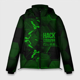 Мужская зимняя куртка 3D с принтом Hack Cyberspace в Курске, верх — 100% полиэстер; подкладка — 100% полиэстер; утеплитель — 100% полиэстер | длина ниже бедра, свободный силуэт Оверсайз. Есть воротник-стойка, отстегивающийся капюшон и ветрозащитная планка. 

Боковые карманы с листочкой на кнопках и внутренний карман на молнии. | cyberpunk | hack | hack cyberspace | hacker | абстракция | взлом | микросхема | минимализм | программер | программист | сеть | хакер