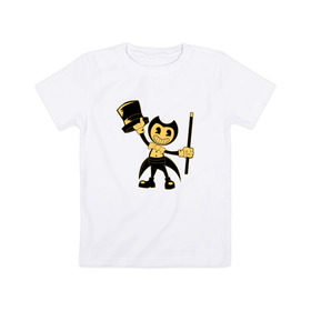 Детская футболка хлопок с принтом Bendy And The Ink Machine (62) в Курске, 100% хлопок | круглый вырез горловины, полуприлегающий силуэт, длина до линии бедер | 
