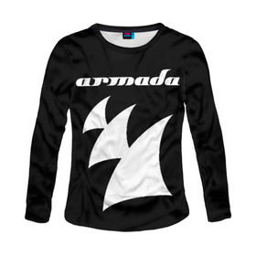 Женский лонгслив 3D с принтом Armada Music в Курске, 100% полиэстер | длинные рукава, круглый вырез горловины, полуприлегающий силуэт | armada | armada music | armin | armin van buuren | van buuren