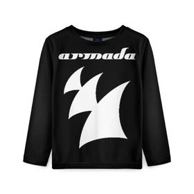 Детский лонгслив 3D с принтом Armada Music в Курске, 100% полиэстер | длинные рукава, круглый вырез горловины, полуприлегающий силуэт
 | Тематика изображения на принте: armada | armada music | armin | armin van buuren | van buuren