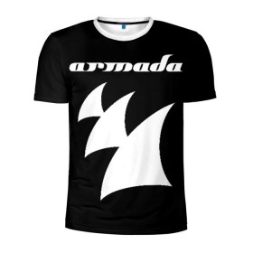 Мужская футболка 3D спортивная с принтом Armada Music в Курске, 100% полиэстер с улучшенными характеристиками | приталенный силуэт, круглая горловина, широкие плечи, сужается к линии бедра | Тематика изображения на принте: armada | armada music | armin | armin van buuren | van buuren