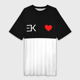 Платье-футболка 3D с принтом ЕГОР КРИД (Сердце) в Курске,  |  | black | egor | hip | hop | inc | kreed | logo | pop | rap | star | team | алых | грехи | егор | знают | крид | лого | миллион | настроения | они | поп | роз | рэп | самая | символ | хип | холостяк | хоп | цвет | черный | что