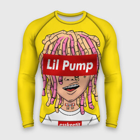 Мужской рашгард 3D с принтом Lil Pump в Курске,  |  | esskeetit | gazzy garcia | gucci gang | lil pump | lilpump | газзи гарсия | лил памп | рэп | рэпер | эшкере