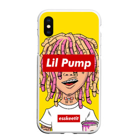 Чехол для iPhone XS Max матовый с принтом Lil Pump в Курске, Силикон | Область печати: задняя сторона чехла, без боковых панелей | esskeetit | gazzy garcia | gucci gang | lil pump | lilpump | газзи гарсия | лил памп | рэп | рэпер | эшкере