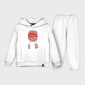 Детский костюм хлопок Oversize с принтом Lil Pump в Курске,  |  | esskeetit | gazzy garcia | gucci gang | lil pump | lilpump | газзи гарсия | лил памп | рэп | рэпер | эшкере