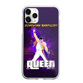 Чехол для iPhone 11 Pro матовый с принтом Queen в Курске, Силикон |  | bohemian | brian | freddie | john | mercury | must go on | queen | rhapsody | roger | taylor | the miracle | the show | богемская | рапсодия | роджер тейлор | фредди меркьюри