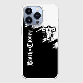Чехол для iPhone 13 Pro с принтом Чёрный Бык разделенный фон в Курске,  |  | asta | black bull | black clover | bull | clover | аста | бык | клевер | чёрный бык | чёрный клевер