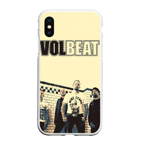Чехол для iPhone XS Max матовый с принтом Volbeat в Курске, Силикон | Область печати: задняя сторона чехла, без боковых панелей | groove metal | hardcore | psychobilly | volbeat | волбит