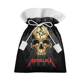 Подарочный 3D мешок с принтом Metallica в Курске, 100% полиэстер | Размер: 29*39 см | american | james hetfield | kirk hammett | l | metal band | metallic | metallica | music | robot | rock | scales | sitting | skeleton | skull | throne | американская | джеймс хетфилд | кирк хэмметт | ларс ульрих | логотип | метал группа | металл