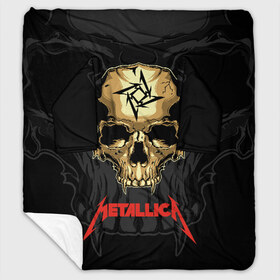 Плед с рукавами с принтом Metallica в Курске, 100% полиэстер | Закругленные углы, все края обработаны. Ткань не мнется и не растягивается. Размер 170*145 | american | james hetfield | kirk hammett | l | metal band | metallic | metallica | music | robot | rock | scales | sitting | skeleton | skull | throne | американская | джеймс хетфилд | кирк хэмметт | ларс ульрих | логотип | метал группа | металл