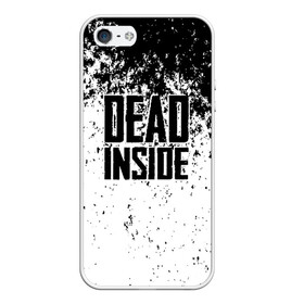 Чехол для iPhone 5/5S матовый с принтом Dead Inside в Курске, Силикон | Область печати: задняя сторона чехла, без боковых панелей | dead | dota | inside | аниме | внутри | гуль | дэд | инсайд | мертвец | мертвый | токийский