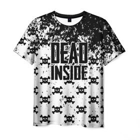 Мужская футболка 3D с принтом Dead Inside в Курске, 100% полиэфир | прямой крой, круглый вырез горловины, длина до линии бедер | dead | dota | inside | аниме | внутри | гуль | дэд | инсайд | мертвец | мертвый | токийский