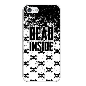 Чехол для iPhone 5/5S матовый с принтом Dead Inside в Курске, Силикон | Область печати: задняя сторона чехла, без боковых панелей | dead | dota | inside | аниме | внутри | гуль | дэд | инсайд | мертвец | мертвый | токийский