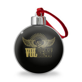 Ёлочный шар с принтом Volbeat в Курске, Пластик | Диаметр: 77 мм | Тематика изображения на принте: groove metal | hardcore | psychobilly | volbeat | волбит
