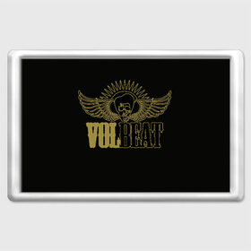 Магнит 45*70 с принтом Volbeat  в Курске, Пластик | Размер: 78*52 мм; Размер печати: 70*45 | groove metal | hardcore | psychobilly | volbeat | волбит