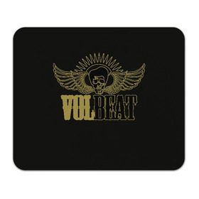 Коврик для мышки прямоугольный с принтом Volbeat в Курске, натуральный каучук | размер 230 х 185 мм; запечатка лицевой стороны | groove metal | hardcore | psychobilly | volbeat | волбит