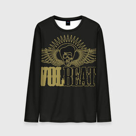 Мужской лонгслив 3D с принтом Volbeat  в Курске, 100% полиэстер | длинные рукава, круглый вырез горловины, полуприлегающий силуэт | groove metal | hardcore | psychobilly | volbeat | волбит
