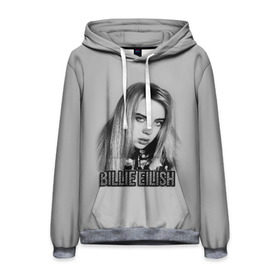 Мужская толстовка 3D с принтом BILLIE EILISH в Курске, 100% полиэстер | двухслойный капюшон со шнурком для регулировки, мягкие манжеты на рукавах и по низу толстовки, спереди карман-кенгуру с мягким внутренним слоем. | ayelish | bad guy | bellyache | bilie eilish | bilie elish | billie | billie eilish | eilish | electronic | elish | music | били айлиш | билли айлиш | эйлиш | элиш