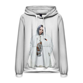 Мужская толстовка 3D с принтом BILLIE EILISH в Курске, 100% полиэстер | двухслойный капюшон со шнурком для регулировки, мягкие манжеты на рукавах и по низу толстовки, спереди карман-кенгуру с мягким внутренним слоем. | ayelish | bad guy | bellyache | bilie eilish | bilie elish | billie | billie eilish | eilish | electronic | elish | music | били айлиш | билли айлиш | эйлиш | элиш