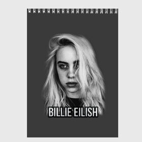 Скетчбук с принтом BILLIE EILISH в Курске, 100% бумага
 | 48 листов, плотность листов — 100 г/м2, плотность картонной обложки — 250 г/м2. Листы скреплены сверху удобной пружинной спиралью | ayelish | bad guy | bellyache | bilie eilish | bilie elish | billie | billie eilish | eilish | electronic | elish | music | били айлиш | билли айлиш | эйлиш | элиш