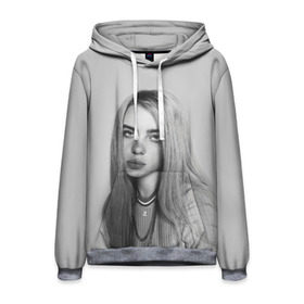 Мужская толстовка 3D с принтом BILLIE EILISH в Курске, 100% полиэстер | двухслойный капюшон со шнурком для регулировки, мягкие манжеты на рукавах и по низу толстовки, спереди карман-кенгуру с мягким внутренним слоем. | ayelish | bad guy | bellyache | bilie eilish | bilie elish | billie | billie eilish | eilish | electronic | elish | music | били айлиш | билли айлиш | эйлиш | элиш