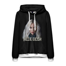 Мужская толстовка 3D с принтом BILLIE EILISH в Курске, 100% полиэстер | двухслойный капюшон со шнурком для регулировки, мягкие манжеты на рукавах и по низу толстовки, спереди карман-кенгуру с мягким внутренним слоем. | ayelish | bad guy | bellyache | bilie eilish | bilie elish | billie | billie eilish | eilish | electronic | elish | music | били айлиш | билли айлиш | эйлиш | элиш