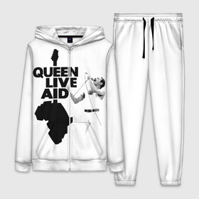 Женский костюм 3D с принтом Queen LIVE AID в Курске,  |  | bohemian | brian | freddie | john | mercury | must go on | queen | rhapsody | roger | taylor | the miracle | the show | богемская | рапсодия | роджер тейлор | фредди меркьюри